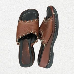 y2k vintage threaded platform sandals